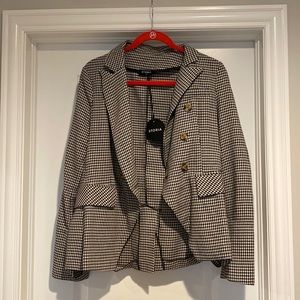 Houndstooth blazer